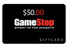 $50 GameStop Gift Card + 50 Bids!