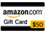 $50 Amazon Gift Voucher + 35 Bids!