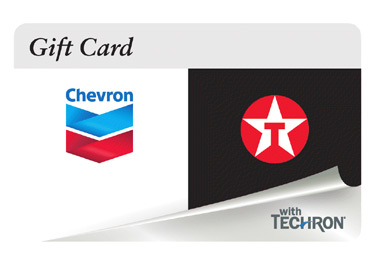 $100 Chevron and Texaco Gift Card