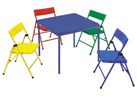 Kid's 5 Piece Folding Chair and Table Set