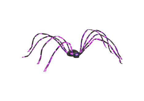 Gemmy Halloween Energy Efficient LED Purple Light Spider