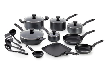 T-Fal Initiatives 18-Piece Nonstick Inside and Out Cookware Set