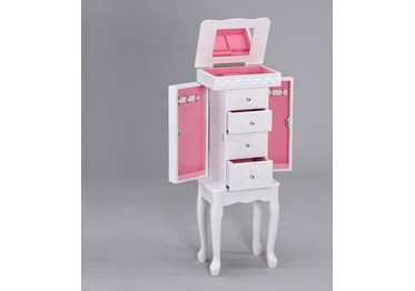 Acme Didi Jewelry Armoire, White Finish