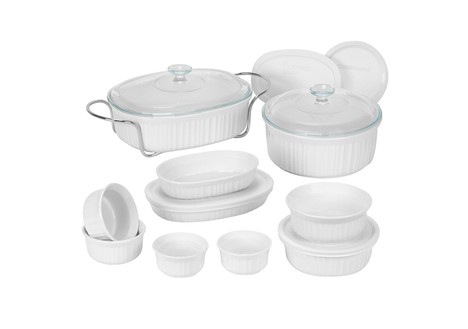 CorningWare French White 17 Piece Bake and Serve Set